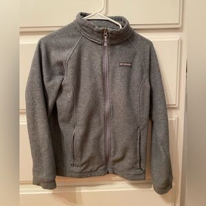 dark gray youth columbia zip up